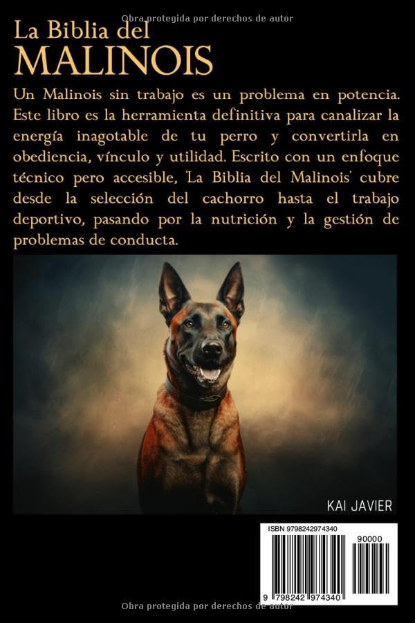 LA BIBLIA DEL MALINOIS: Manual completo de adiestramiento, salud y psicología